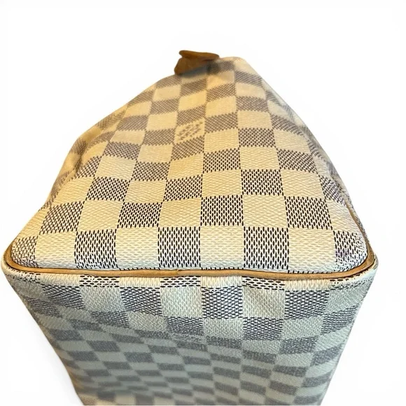 LV Speedy 25 Damier AzurAuthentic Louis Vuitton Satchelwith COA